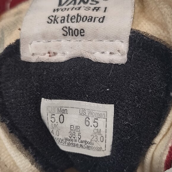 Vans SK8-Hi Tops Rumba Red & White Skate Shoes Sneakers US Women 6.5 / Men 5 - Picture 15 of 15